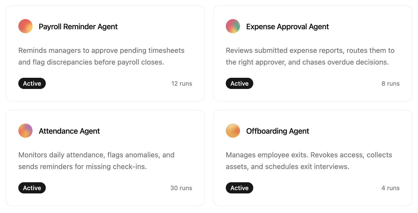 Worklayer autonomous HR agents running people workflows